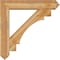 Ekena Millwork Merced Arts and Crafts Rough Sawn Bracket w/ Offset Brace, Western Red Cedar, 8"W x 40"D x 40"H BKT0806X40X40MRC03RWR - alternate 4